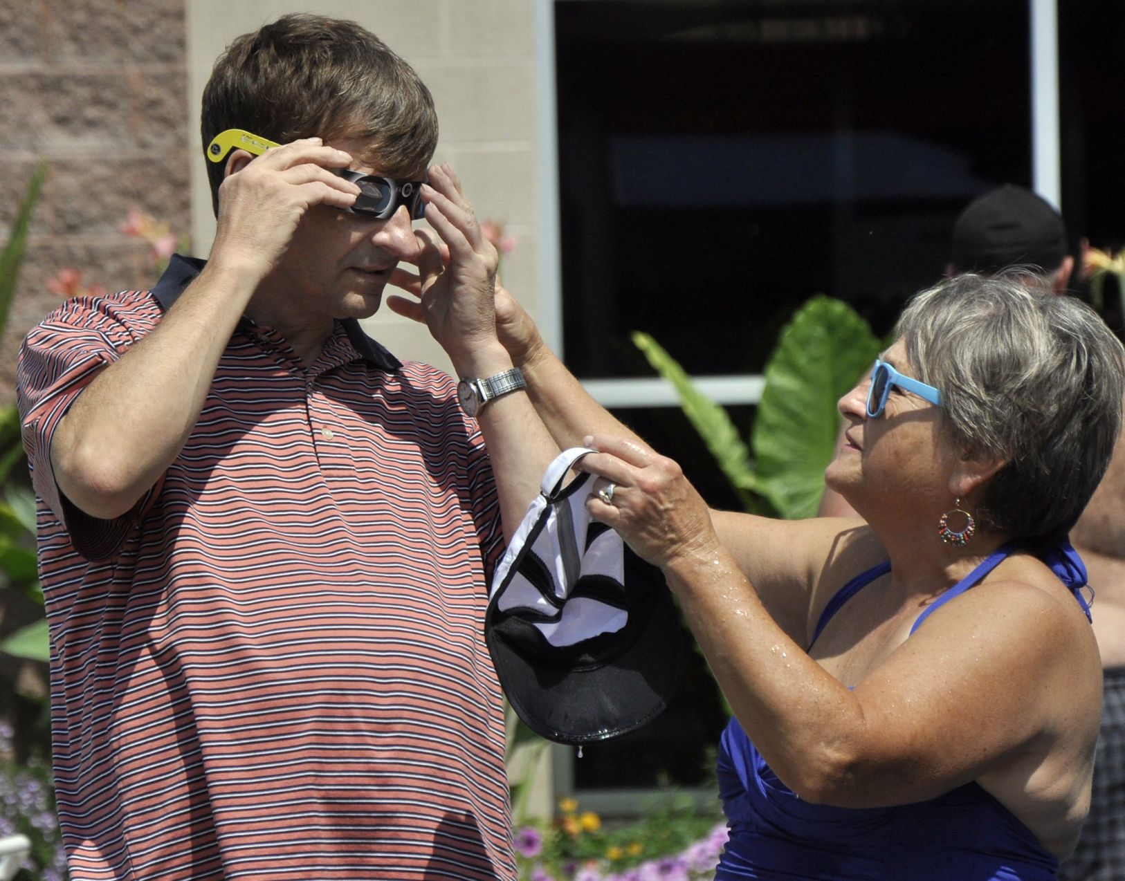 Experiencing the solar eclipse in Webster Groves